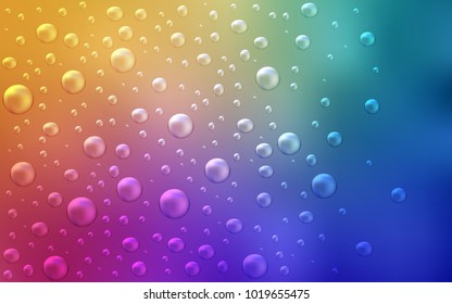Light Multicolor vector background with bubbles. Blurred decorative design in abstract style with bubbles. Completely new template for your brand book.