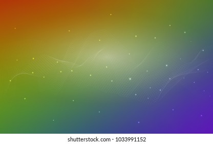 Light Multicolor vector background with bubbles. Illustration with set of shining colorful abstract circles. Pattern can be used as texture of water, rain drops.