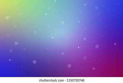Light Multicolor vector background with bubbles. Illustration with set of shining colorful abstract circles. New design for ad, poster, banner of your website.