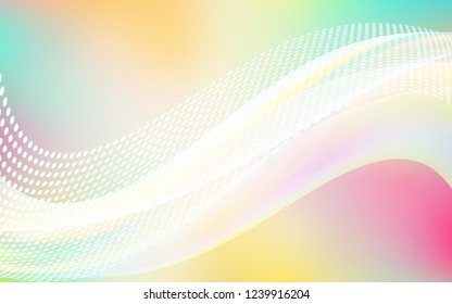 Light Multicolor vector background with bubbles, lines. Modern abstract colorful illustration with spheres and lines. Design for your business advert.