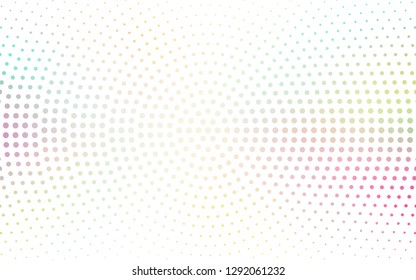 Light Multicolor vector  background with bubbles. Modern abstract illustration with colorful water drops. Pattern for ads, leaflets.