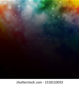 Light Multicolor vector background with bubbles. Colorful illustration with gradient dots in nature style. Pattern for websites.