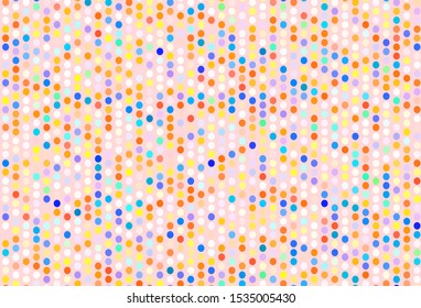 Light Multicolor vector background with bubbles. Blurred decorative design in abstract style with bubbles. Design for poster, banner of websites.