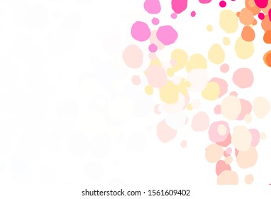 Light Multicolor vector background with bubbles. Blurred bubbles on abstract background with colorful gradient. Pattern for textures of wallpapers.