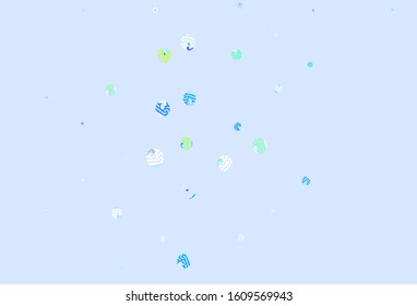 Light Multicolor vector background with bubbles. Beautiful colored illustration with blurred circles in nature style. Pattern for beautiful websites.