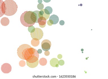 Light Multicolor vector background with bubbles. Blurred decorative design in abstract style with bubbles. Pattern for ads, leaflets.