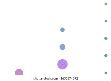 Light Multicolor vector background with bubbles. Glitter abstract illustration with blurred drops of rain. Pattern for futuristic ad, booklets.