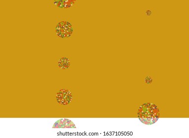Light Multicolor vector background with bubbles. Blurred decorative design in abstract style with bubbles. Pattern for futuristic ad, booklets.