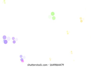 Light Multicolor vector background with bubbles. Blurred decorative design in abstract style with bubbles. Design for your business advert.