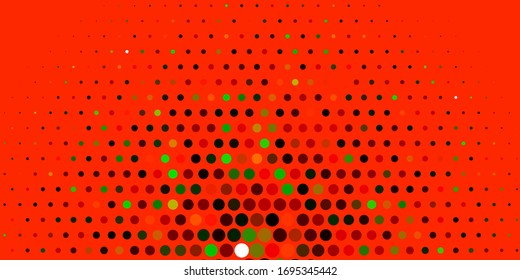 Light Multicolor vector background with bubbles. Glitter abstract illustration with colorful drops. Design for posters, banners.