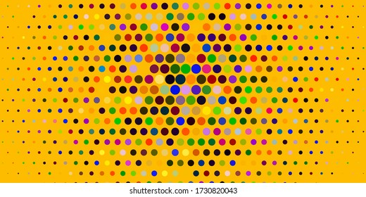 Light Multicolor vector background with bubbles. Modern abstract illustration with colorful circle shapes. Pattern for websites.
