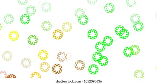 Light multicolor vector background with bubbles. Colorful illustration with gradient dots in nature style. Pattern for business ads.