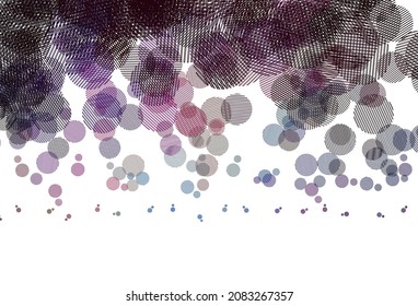 Light Multicolor vector background with bubbles. Abstract illustration with colored bubbles in nature style. Pattern for textures of wallpapers.