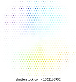 Light Multicolor vector background with circles. Modern abstract illustration with colorful circle shapes. Pattern for wallpapers, curtains.