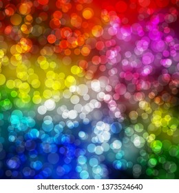 Light Multicolor vector background with circles. Abstract colorful disks on simple gradient background. Design for your commercials.