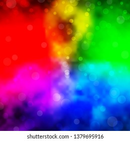 Light Multicolor vector background with circles. Abstract illustration with colorful spots in nature style. Pattern for booklets, leaflets.