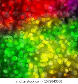 Light Multicolor vector background with circles. Abstract decorative design in gradient style with bubbles. Pattern for booklets, leaflets.