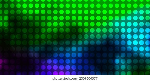 Light Multicolor vector background with circles. Illustration with set of shining colorful abstract spheres. Pattern for business ads.