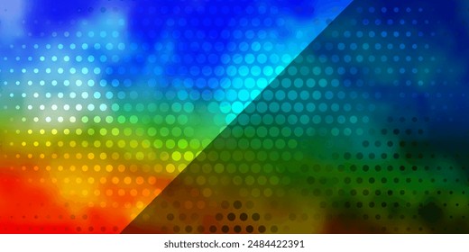Light Multicolor vector background with circles. Abstract illustration with colorful spots in nature style. New template for your brand book.