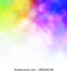 Light Multicolor vector background with clouds. Abstract illustration with colorful gradient clouds. Template for landing pages.