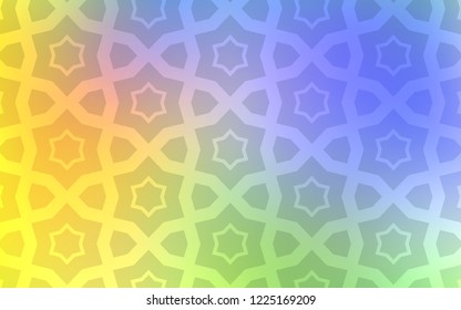 Light Multicolor vector background with colored stars. Shining colored illustration with stars. Pattern for websites, landing pages.