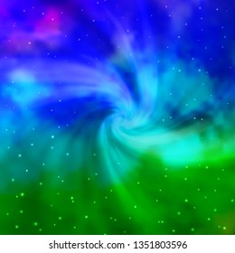 Light Multicolor vector background with colorful stars. Colorful illustration with abstract gradient stars. Pattern for websites, landing pages.