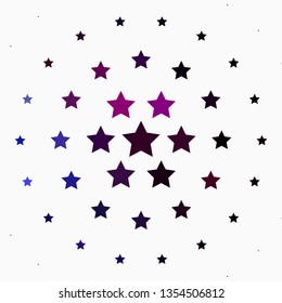 Light Multicolor vector background with colorful stars. Blur decorative design in simple style with stars. Best design for your ad, poster, banner.