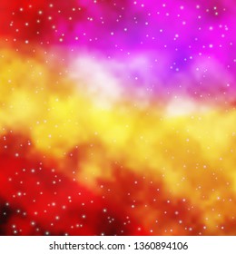 Light Multicolor vector background with colorful stars. Colorful illustration with abstract gradient stars. Pattern for websites, landing pages.