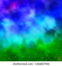 Light Multicolor vector background with colorful stars. Blur decorative design in simple style with stars. Theme for cell phones.