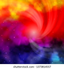 Light Multicolor vector background with colorful stars. Blur decorative design in simple style with stars. Theme for cell phones.