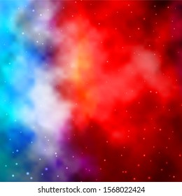 Light Multicolor vector background with colorful stars. Blur decorative design in simple style with stars. Pattern for websites, landing pages.
