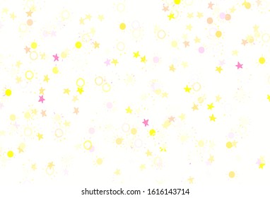 Light Multicolor vector background with colorful stars, suns. Blurred decorative design in simple style with stars, suns. Pattern for astronomy websites.
