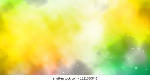 Light Multicolor vector background with colorful stars. Blur decorative design in simple style with stars. Design for your business promotion.