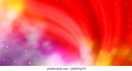 Fondo vectorial multicolor claro con estrellas coloridas. Dibujo abstracto geométrico moderno con estrellas. Patrón para sitios web, páginas de inicio.