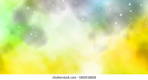 Light Multicolor vector background with colorful stars. Blur decorative design in simple style with stars. Design for your business promotion.