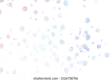Light Multicolor vector background with cuisine gourmet. Glitter abstract sketch with gourmet food. Pattern for menu of cafes, bars, restaurants.