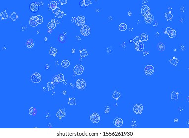 Light Multicolor vector background with cuisine gourmet. Abstract background with colorful Fast Food illustrations. Pattern for ad, booklets, leaflets of restaurants.