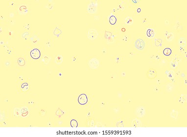 Light Multicolor vector background with cuisine gourmet. Abstract background with colorful Fast Food illustrations. Pattern for ads of breakfast, lunch, dinner.