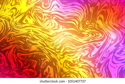 Light Multicolor vector background with curved circles. Colorful illustration in abstract marble style with gradient. The best blurred design for your business.