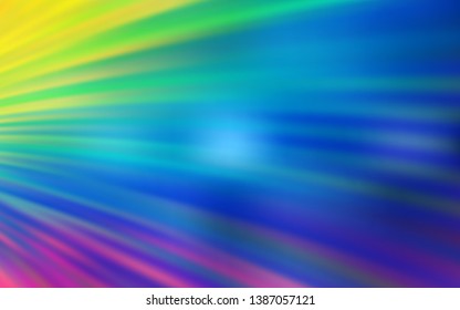 Light Multicolor vector background with curved lines. Colorful illustration in abstract style with gradient. A new texture for your  ad, booklets, leaflets.