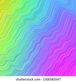 Light Multicolor vector background with curved lines. Shining colorful illustration in simple style. Template for cell phone screens.