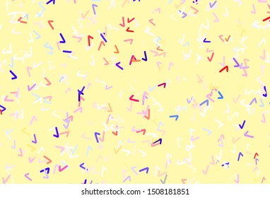 Light Multicolor vector background with curved lines. Brand new colorful illustration in simple style. New composition for your brand book.
