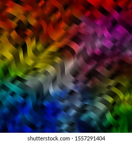 Light Multicolor vector background with curved lines. Colorful illustration, which consists of curves. Pattern for ads, commercials.