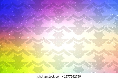 Light Multicolor vector background with curved lines. A sample with colorful lines, shapes. Abstract design for your web site.