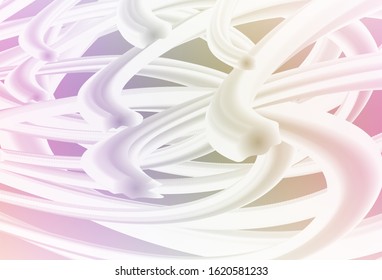 Light Multicolor vector background with curved lines. Geometric illustration in abstract style with gradient.  The best colorful design for your business.