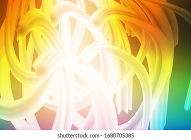 Light Multicolor vector background with curved lines. An elegant bright illustration with gradient. Abstract design for your web site.