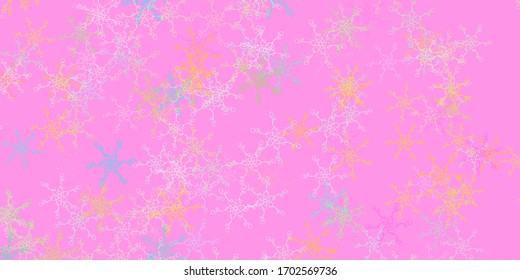 Light Multicolor vector background with curved lines. Colorful illustration in abstract style with bent lines. Pattern for ads, commercials.
