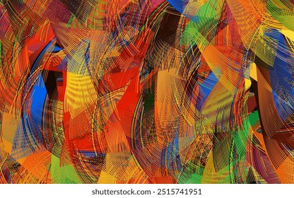 Light Multicolor vector background with curved lines. A completely new colorful illustration in simple style. A sample for your ideas.