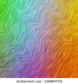 Light Multicolor vector background with curves. Colorful illustration in circular style with lines. Pattern for websites, landing pages.