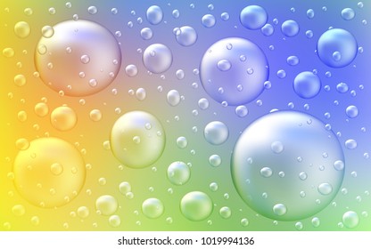 Light Multicolor vector background with dots. Illustration with set of shining colorful abstract circles. The pattern can be used for beautiful websites.